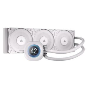 CORSAIR NAUTILUS 360 RS LCD - 360mm AIO Liquid CPU Cooler With LCD Display - White