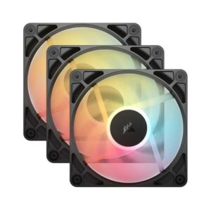 Corsair RS120-R ARGB | 120mm PWM Reverse Fan Triple Pack - Black