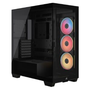 Corsair iCUE LINK 3500X LX-R RGB | E-ATX PC Case Include 3 RGB Reverse Fans - Black