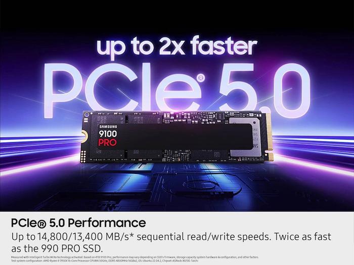SSD Samsung M.2 NVME 9100 Pro 2TB PCIe 5.0 - Image 4