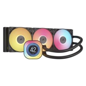 JualCORSAIR iCUE LINK TITAN 360 RX LCD &ndash; 360mm AIO Liquid CPU Cooler With LCD Display &ndash; Black