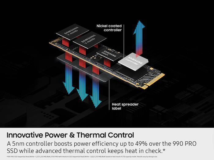 SSD Samsung M.2 NVME 9100 Pro 4TB PCIe 5.0 - Image 3