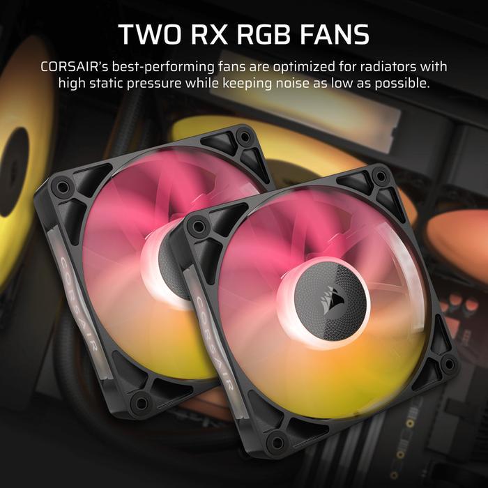 CORSAIR iCUE LINK TITAN 240 RX LCD - 240mm AIO Liquid CPU Cooler With LCD Display - Black - Image 6