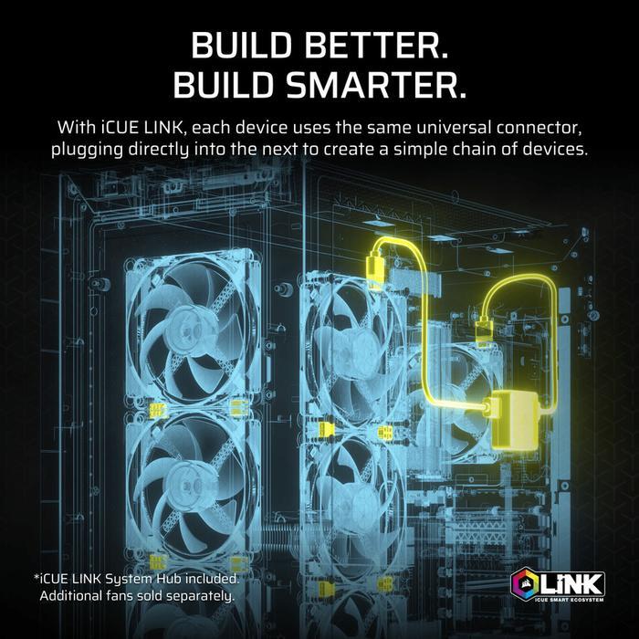 CORSAIR iCUE LINK TITAN 240 RX LCD - 240mm AIO Liquid CPU Cooler With LCD Display - Black - Image 4