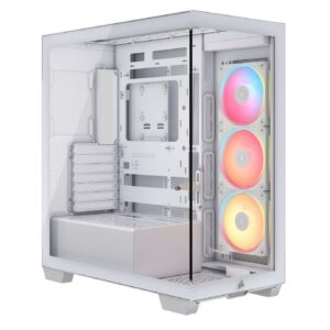 Corsair iCUE LINK 3500X LX-R RGB | E-ATX PC Case Include 3 RGB Reverse Fans - White