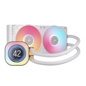 JualCORSAIR iCUE LINK TITAN 240 RX LCD &ndash; 240mm AIO Liquid CPU Cooler With LCD Display &ndash; White