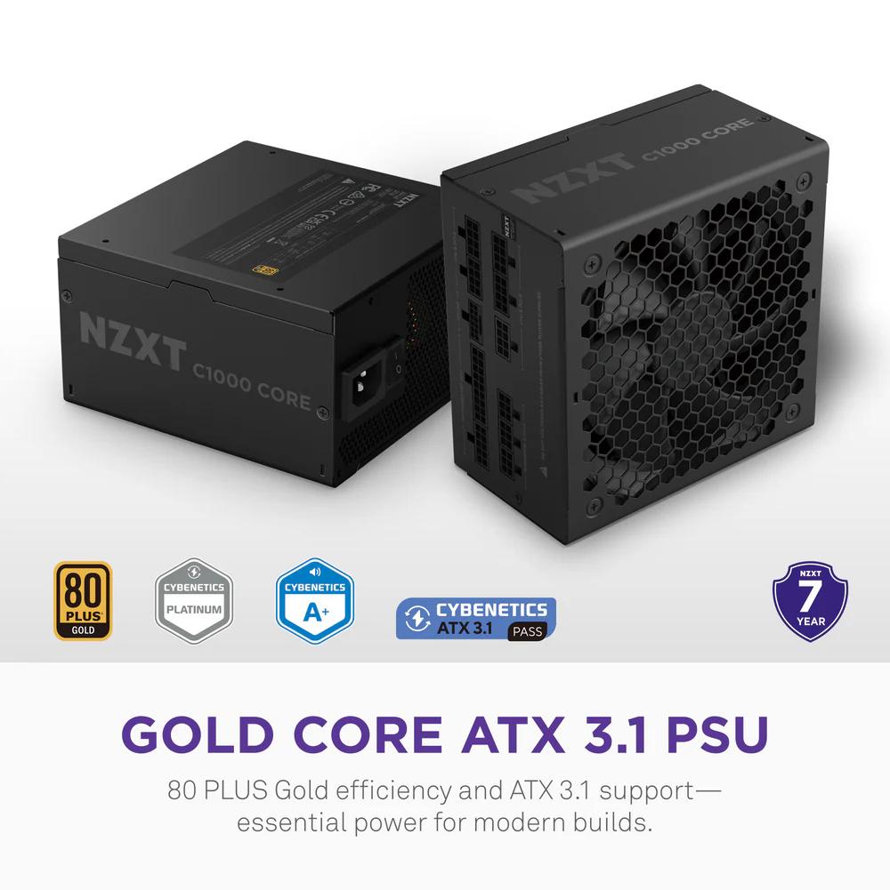 NZXT C1000 Gold Core | Power Supply 1000W 80+ GOLD Fully Modular ATX 3.1 - Image 2