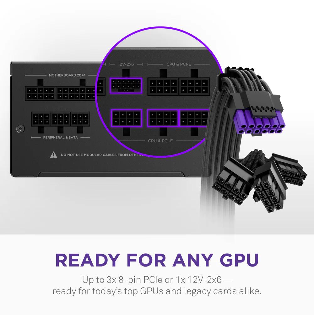 NZXT C1000 Gold Core | Power Supply 1000W 80+ GOLD Fully Modular ATX 3.1 - Image 4