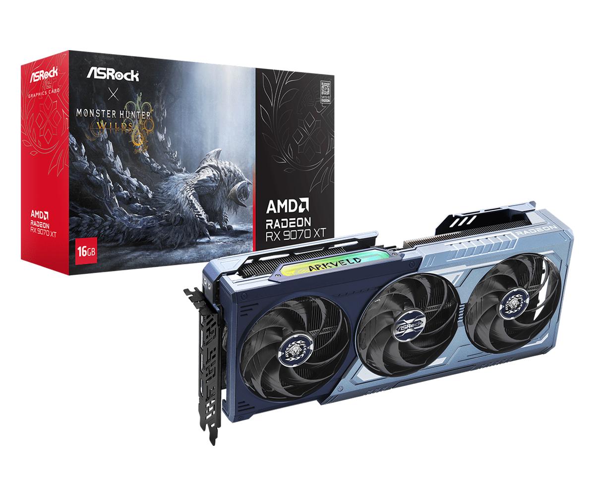 ASRock AMD Radeon RX 9070 XT Monster Hunter Wild Edition 16GB GDDR6