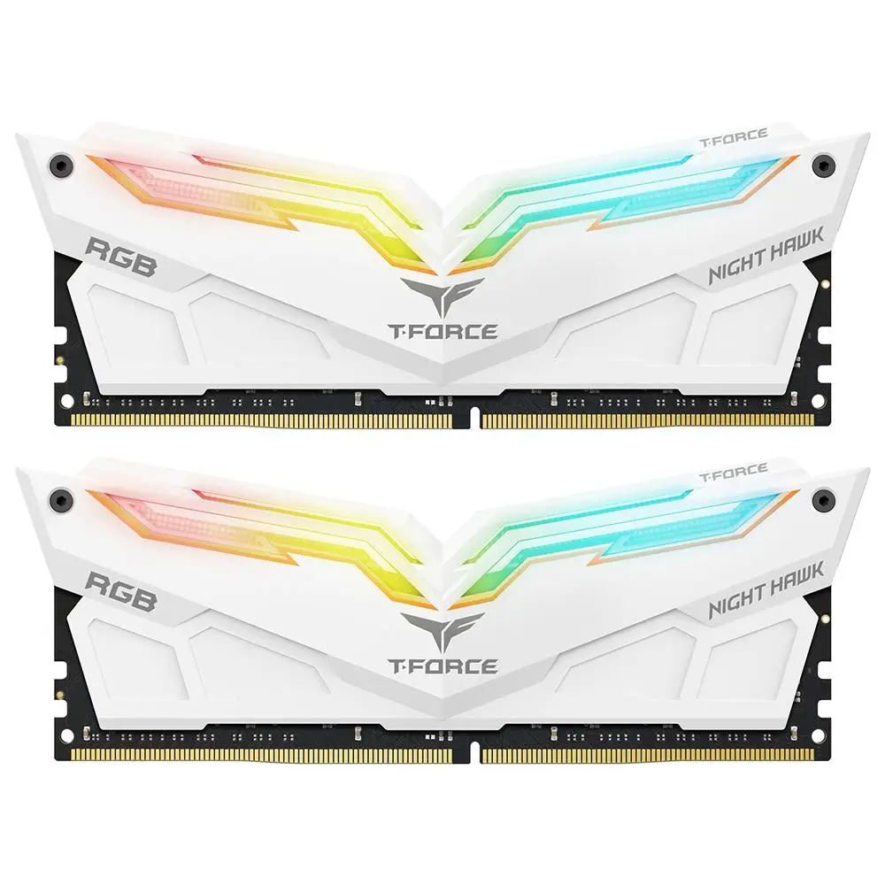 Team Night Hawk RGB Gen 2 DDR4 16GB (2x8GB) 3000MHz - WHITE
