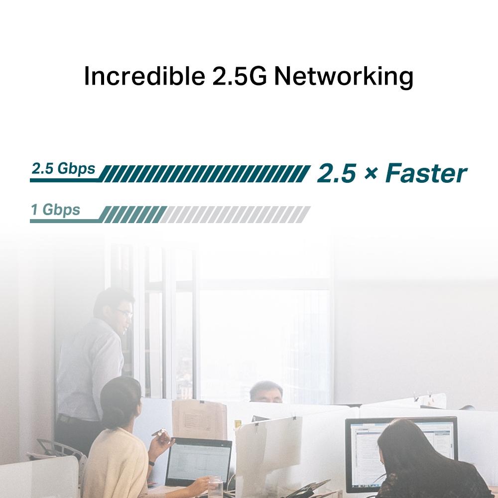 TP-LINK TX201 2.5 Gigabit PCIe Network Adapter 2.5GB Multi-Gigabit Gaming - Image 7