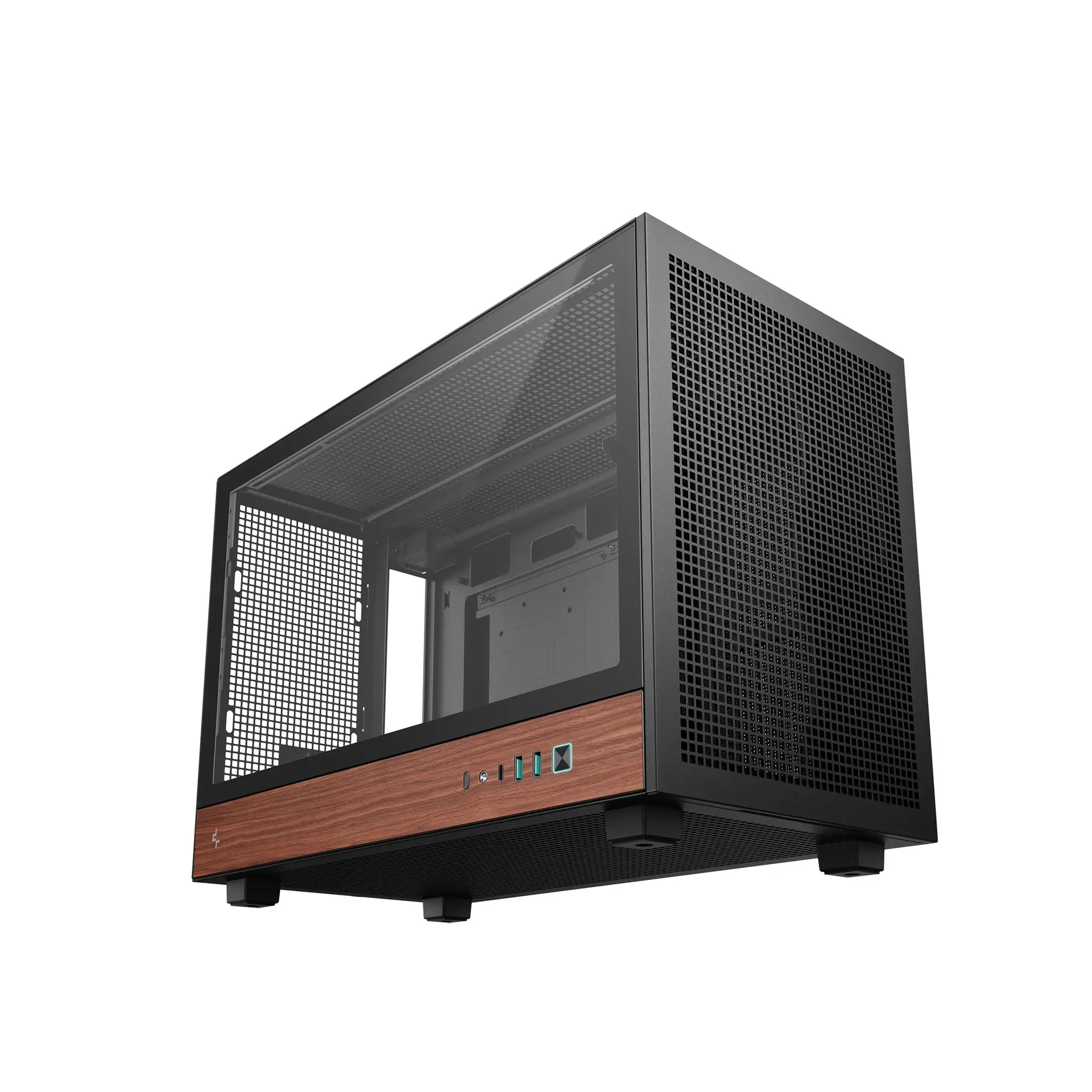 Casing DEEPCOOL CH260 / CH-260 WOOD M-ATX PC Case - BLACK - Image 2