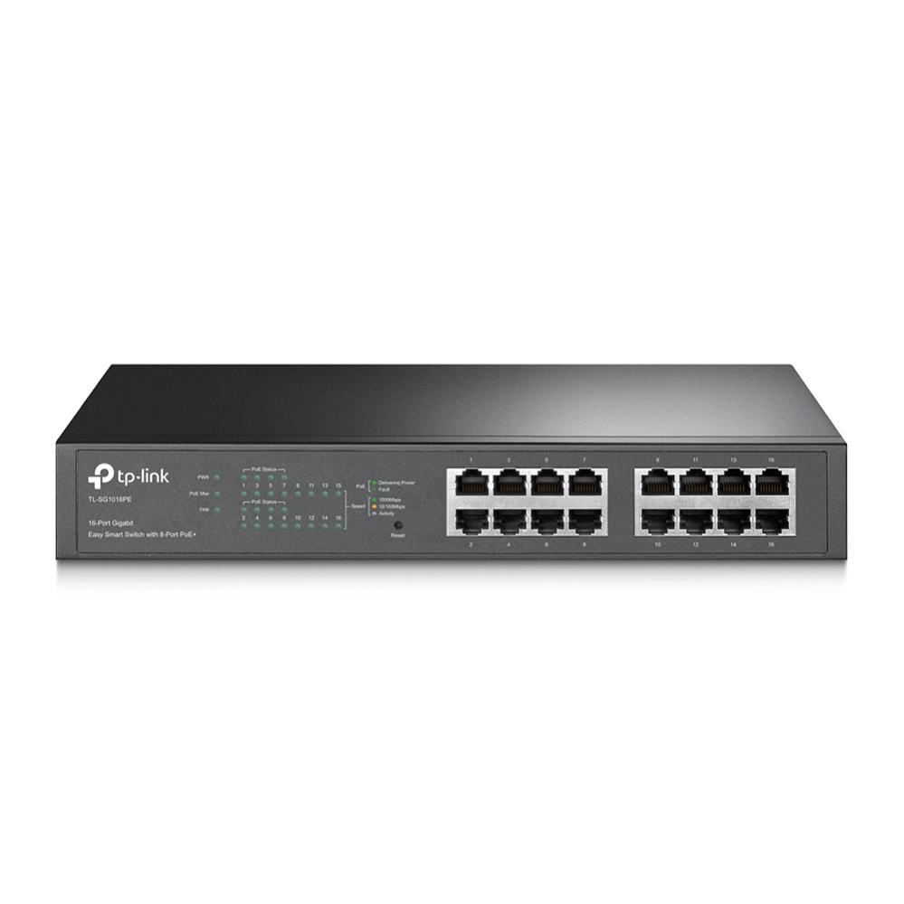 TP-LINK SG1016PE 16-Port Gigabit Easy Smart Switch With 8-Port PoE+