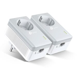 JualTP-LINK PA4010P KIT AV600 Powerline Adapter With AC Pass Through