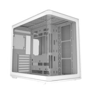 CoolerMaster Elite 600 | ATX Tempered Glass PC Case Include 2 PWM Fan - White