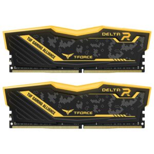 JualTeam Delta TUF RGB Yellow DDR4 16GB (2x8GB) 3200MHz CL16