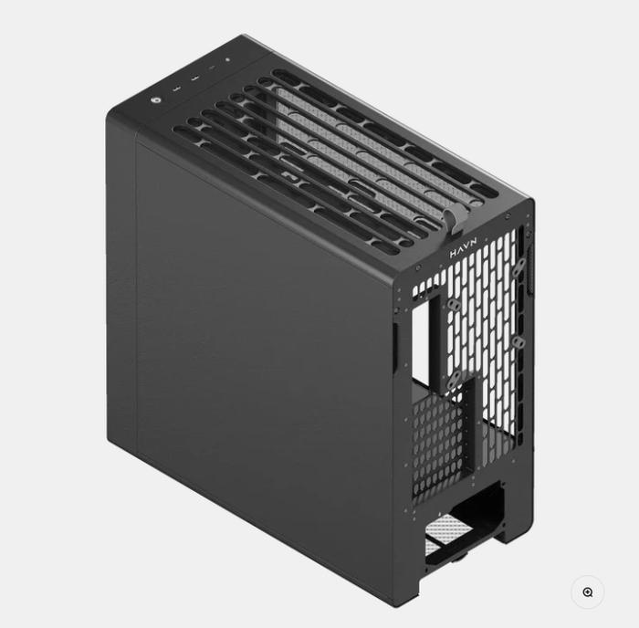 CASING HAVN BF 360 FLOW - Mid Tower E-ATX PC Case Include 3 Fan - Black - Image 6