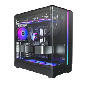 Casing MONTECH KING 45 PRO - ATX PC Case Include 4 Fan - Black