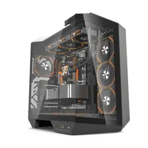 Casing DarkFlash DY470 - ATX PC Case Include 4 ARGB FAN - Black