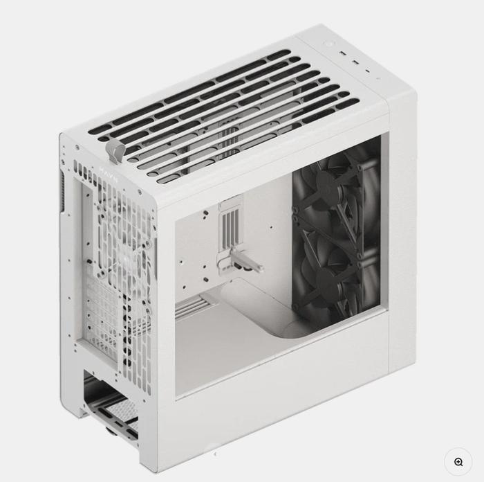 CASING HAVN BF 360 FLOW - Mid Tower E-ATX PC Case Include 3 Fan - White - Image 3
