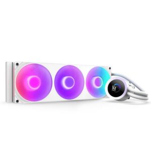 NZXT KRAKEN PLUS 360 RGB | AIO Liquid Cooling 1.54" LCD Display - White