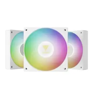 JualFan Casing GAMDIAS NOTUS M1-1203 ARGB 3in1 PWM Cooler Fan Case – WHITE