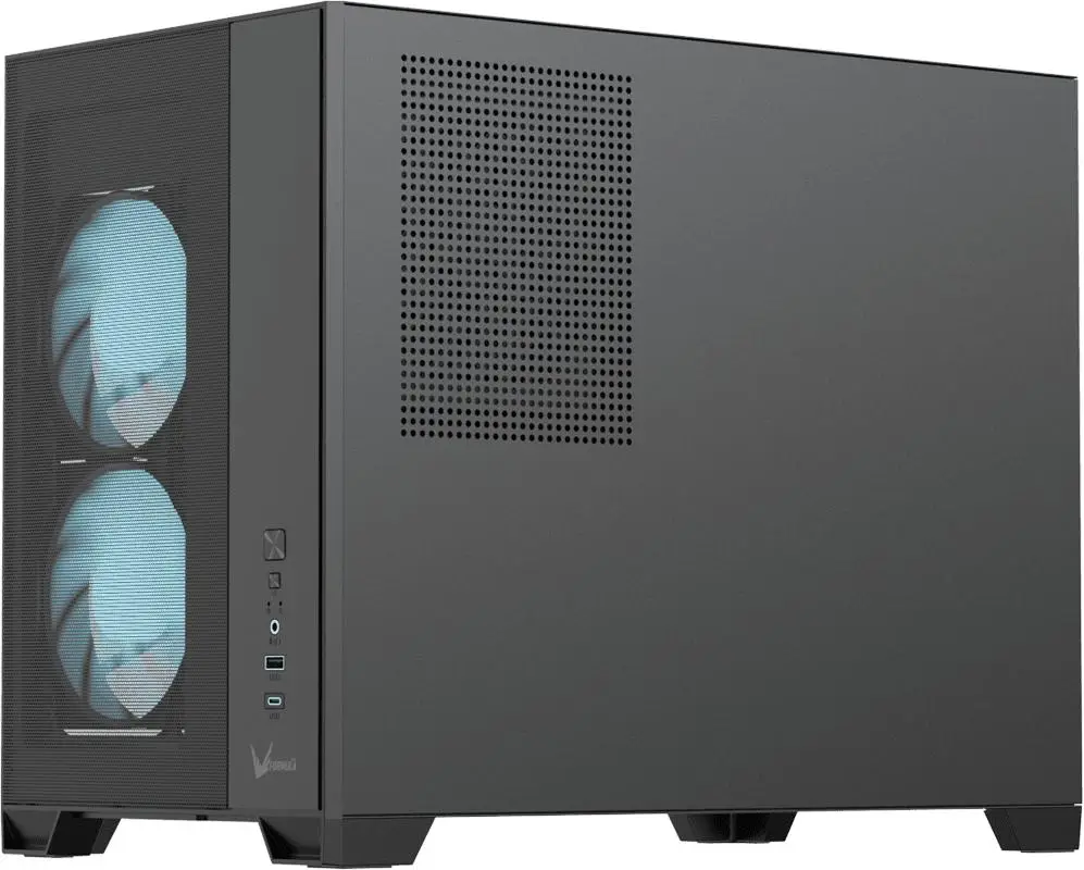 Formula V-Line Air Mesh G6 PLUS AR | M-ATX PC Case Included 3x120mm ARGB Fan - BLACK - Image 4