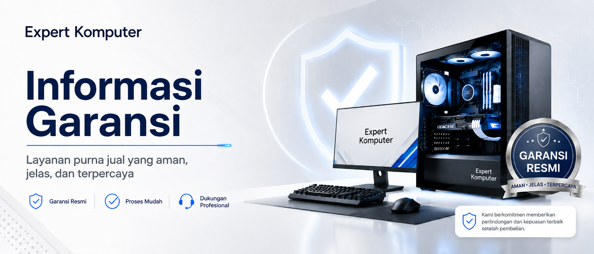 informasi garansi expert komputer
