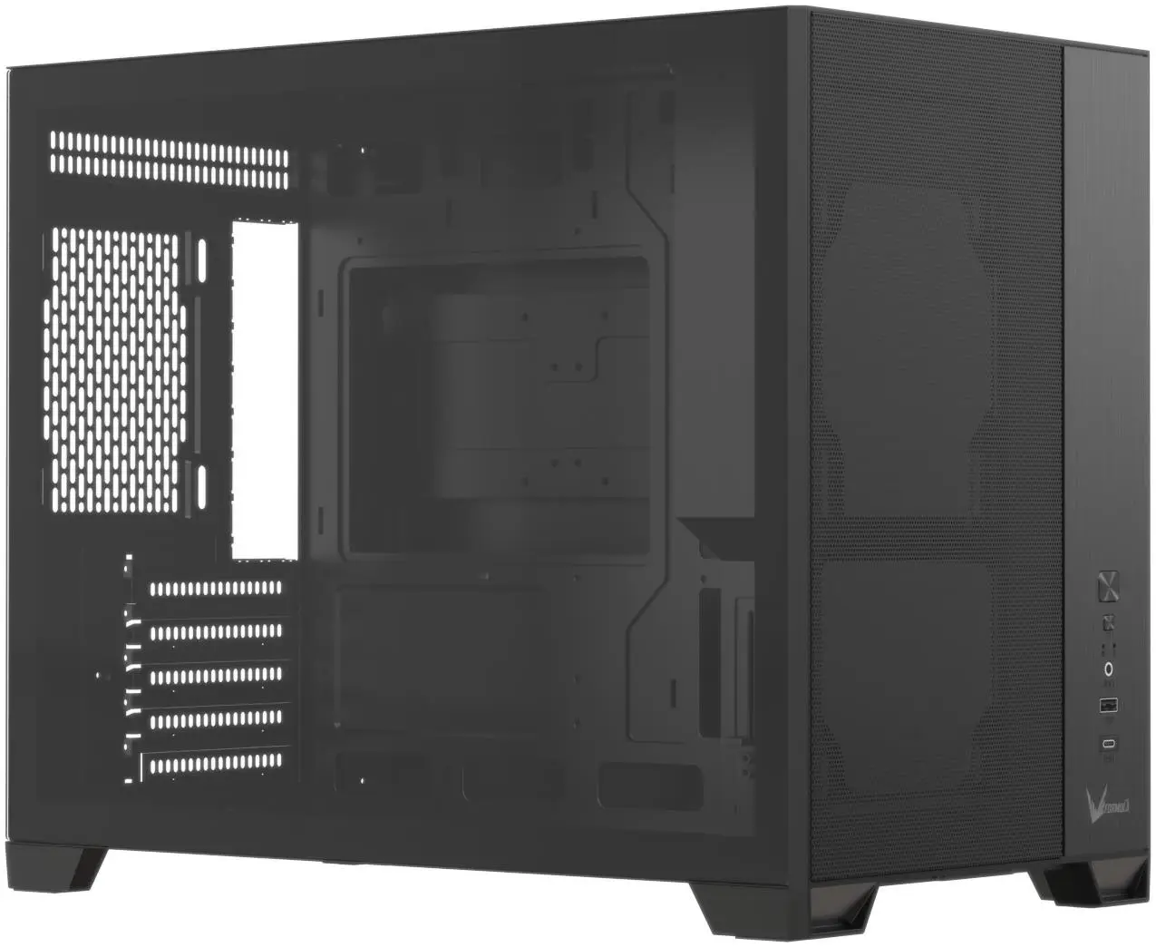 Formula V-Line Air Mesh G6 PLUS AR | M-ATX PC Case Included 3x120mm ARGB Fan - BLACK - Image 6