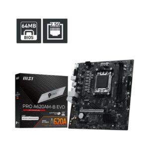 MSI PRO A620AM-B EVO (Socket AM5, AMD A620A, DDR5)