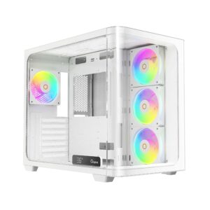 OCYPUS IOTA C70 Curve ARGB - ATX PC Case Include 4 ARGB Fan 120mm - White