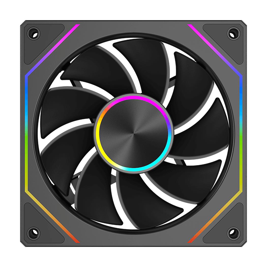 PCCOOLER FG120R ARGB | 120mm Reverse Fan PWM ARGB - Black
