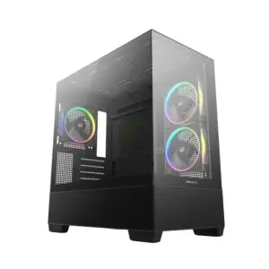 Casing DEEPCOOL CG380 3F | M-ATX PC Case Include 3 ARGB Fans - BLACK