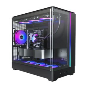 Casing MONTECH KING 15 PRO - Micro ATX PC Case Include 4 Fan - Black