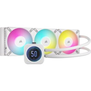 JualCORSAIR iCUE H150i ELITE LCD XT WHITE – 360mm Liquid CPU Cooler WHITE
