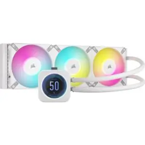 JualCORSAIR iCUE H150i ELITE LCD XT WHITE – 360mm Liquid CPU Cooler WHITE