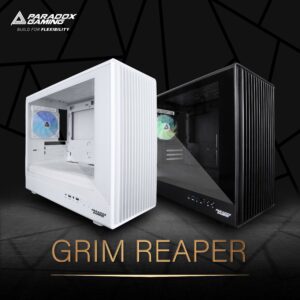 Casing PARADOX GAMING GRIMREAPER | M-ATX PC Case Pre-Installed 1 ARGB Fan