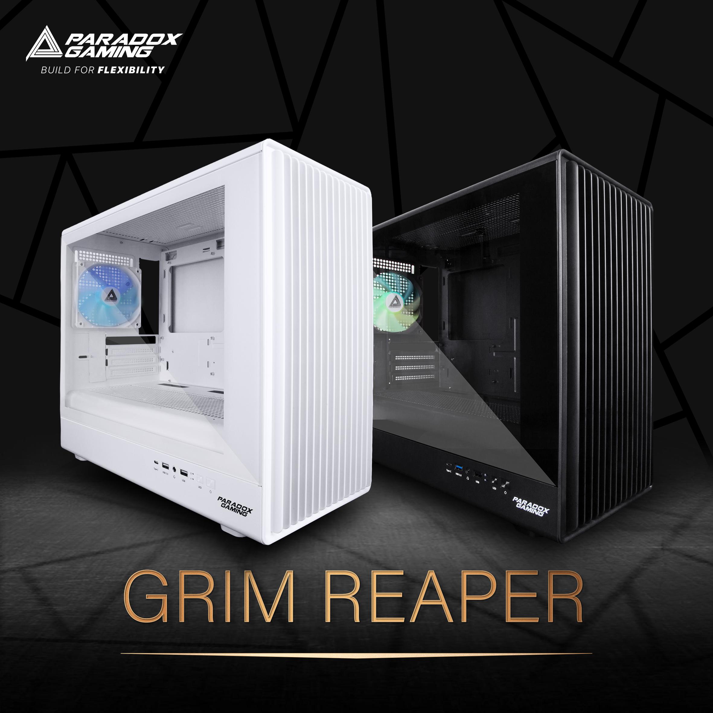 Casing PARADOX GAMING GRIMREAPER | M-ATX PC Case Pre-Installed 1 ARGB Fan