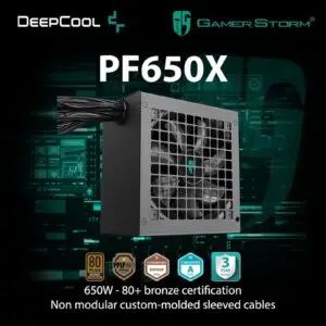 JualPower Supply DeepCool Gamerstorm PF650X – 650W 80+ BRONZE