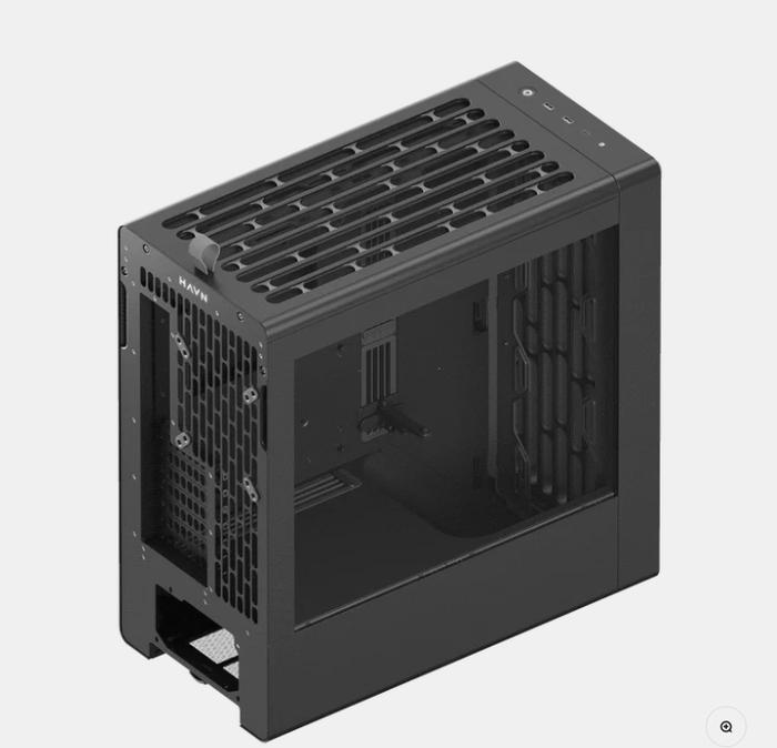 CASING HAVN BF 360 FLOW - Mid Tower E-ATX PC Case Include 3 Fan - Black - Image 4