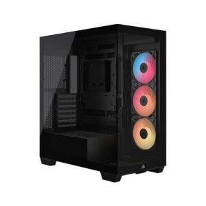 Corsair 3500X RS-R ARGB | E-ATX PC Case Include 3 ARGB Reverse Fans - Black