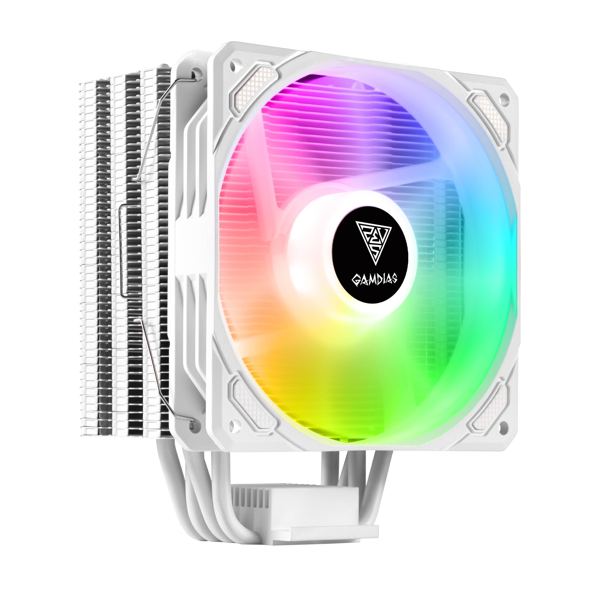GAMDIAS BOREAS E1-410 ARGB - CPU Air Cooler - White