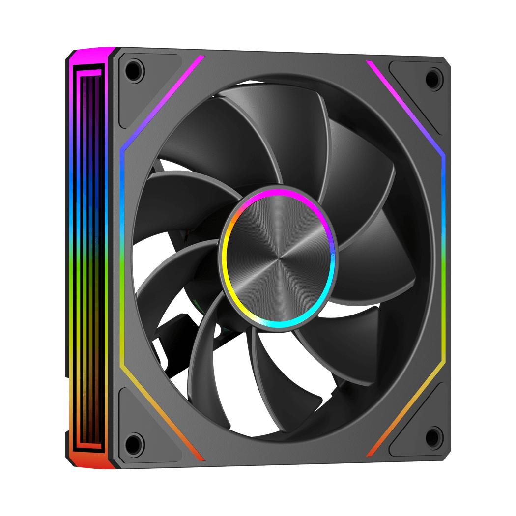 PCCOOLER FG120R ARGB | 120mm Reverse Fan PWM ARGB - Black - Image 2