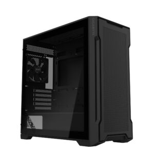 GIGABYTE C102 Glass - Casing PC Gaming M-ATX Included 2 Fan - Black