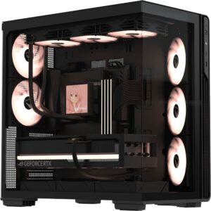 Formula V-Line Crystal Z7 PA - E-ATX PC Case Include 5 FAN ARGB PWM - BLACK