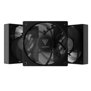 JualFan Casing GAMDIAS NOTUS M1-1203 PWM Cooler Fan Case Triple Pack Premium Design BLACK