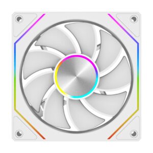 PCCOOLER FG120R ARGB | 120mm Reverse Fan PWM ARGB - WHITE