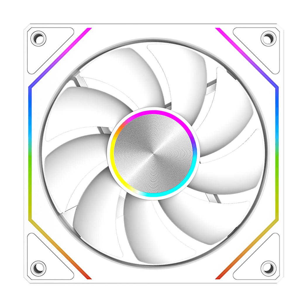 PCCOOLER FG120 ARGB | 120mm Forward Fan PWM ARGB - WHITE
