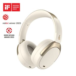 JualEDIFIER WH950NB | Headphone Wireless LDAC codec with Hi-Res Audio & Hi-Res Wireless certification &ndash; Ivory