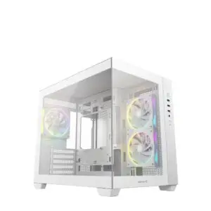 Casing DEEPCOOL CG330 3F - M-ATX PC Case Include 3 FAN ARGB - WHITE